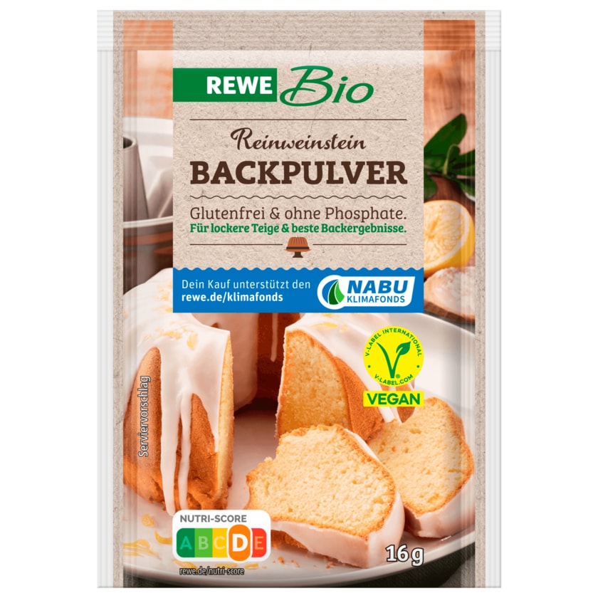 REWE Bio Backpulver vegan 4x16g